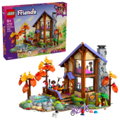 LEGO Friends 42705 Cozy Fall Forest Cabin – Forest Adventure Dollhouse Building Set,