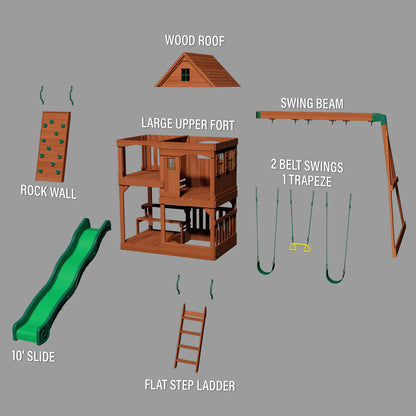 Hill Crest Play Tower (incl. swings)