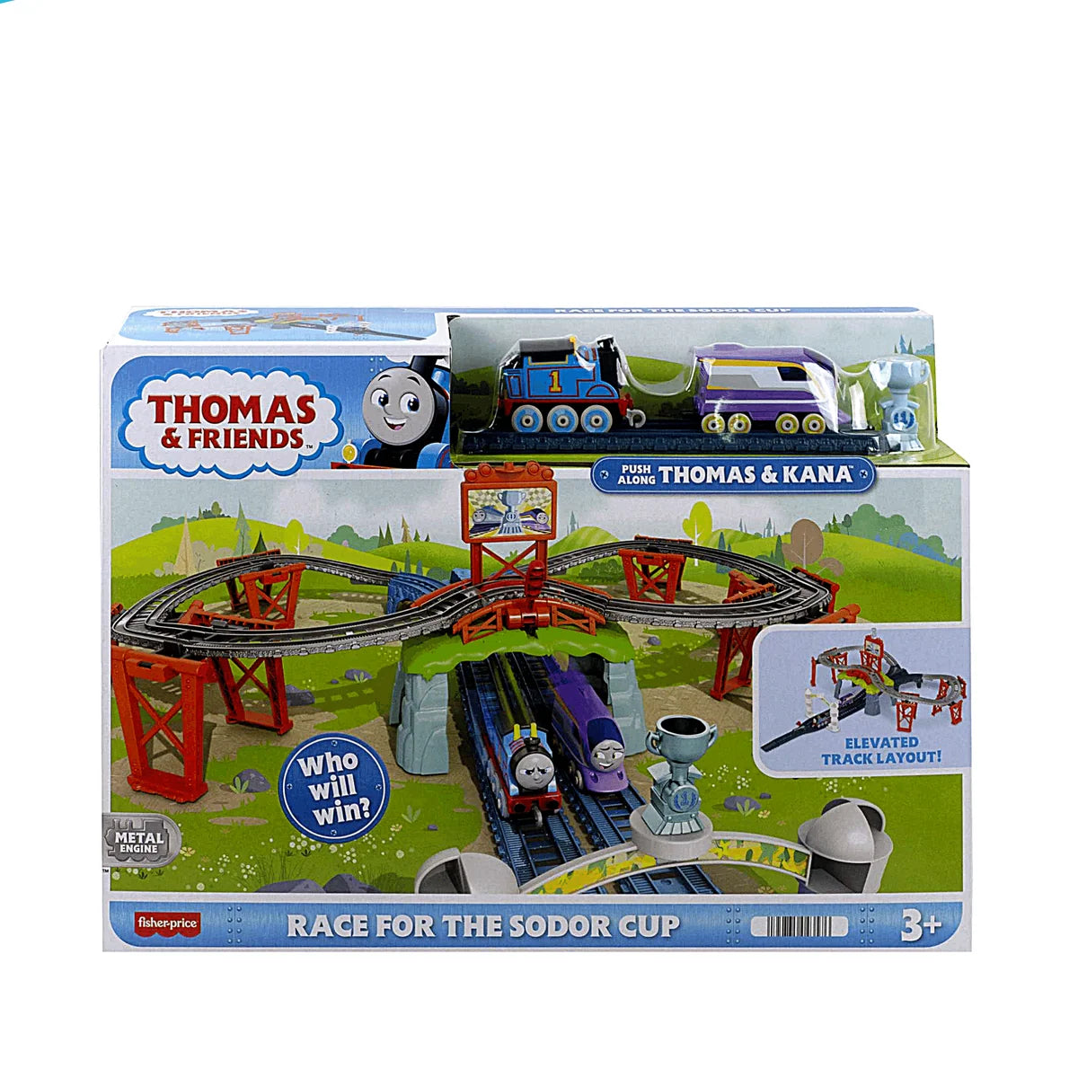 Fisher-Price Thomas & Friends Race for the Sodor Cup Train Track Racing Playset