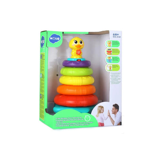Hola Little Rainbow Duck Stacking Toy