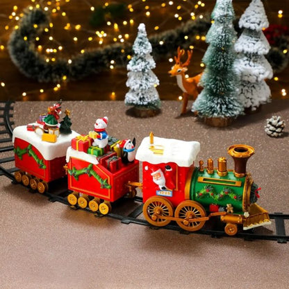 Christmas Train Set for Under The Tree with Music and Lights, 54" Diameter Round Tracks and X-Large Trains