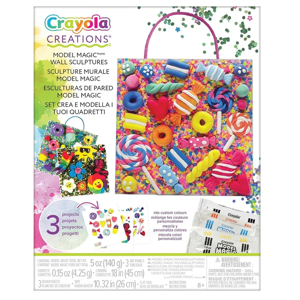 Crayola Creations Model Magic Wall Sculptures for 8+ Years, DIY Art and Craft Kit