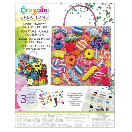 Crayola Creations Model Magic Wall Sculptures for 8+ Years, DIY Art and Craft Kit
