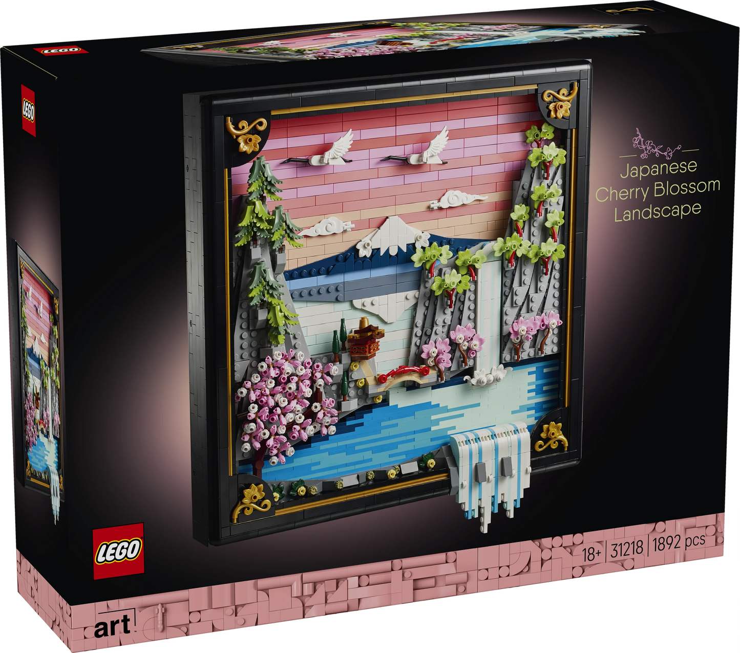LEGO Art Japanese Cherry Blossom Landscape Wall Art 31218