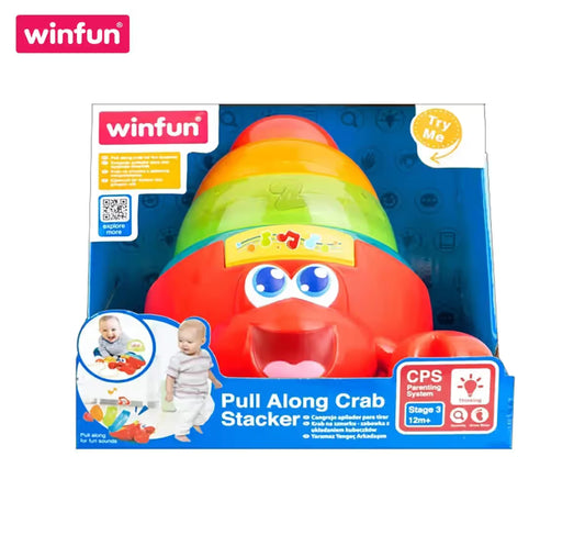Winfun Pull Along Crab Stacker, 12M+
