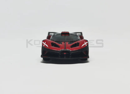 Bburago 1:64 Bugatti Bolide red and Black