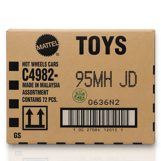 Hot Wheels Mainline Factory Sealed Case 72 Pcs – 95MJ JD Assortment Die-Cast Cars Master Carton