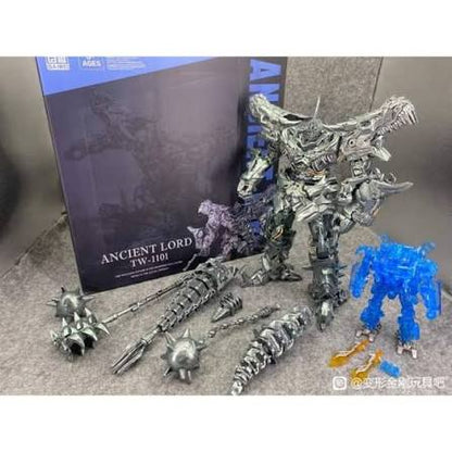 Baiwei TW-1101 Ancient Lord 33 cm Transforming Robot Figure with 17 cm Blue OP Collectible
