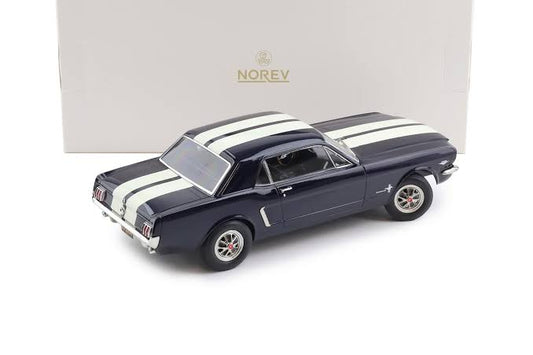 Norev Ford Mustang Coupe 1966 Metallic Midnight Blue 1:18 Scale Die-Cast Model Car