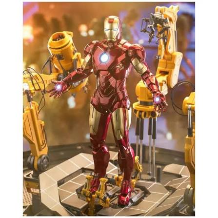 Iron Man Mk4 and Suit-Up Gantry Action Figure by ZD Toys