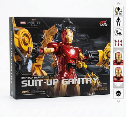 Iron Man Mk4 and Suit-Up Gantry Action Figure by ZD Toys