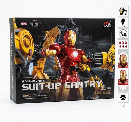Iron Man Mk4 and Suit-Up Gantry Action Figure by ZD Toys