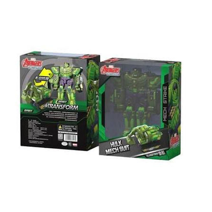 ZD Toys Marvel Hulk Transforming Mech Suit Excavator Transformers Toy Avengers Superhero Action Figure