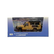 Autobots Toyota Land Cruiser LC78 Yellow Muddy 1:64 Diecast Model Car