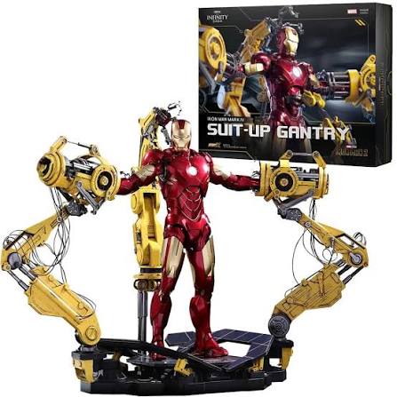 Iron Man Mk4 and Suit-Up Gantry Action Figure by ZD Toys
