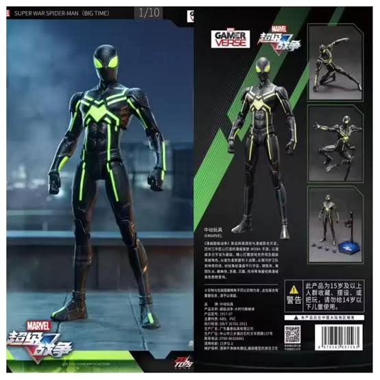 ZD Toys Marvel Super War Spider-Man Stealth Suit (Gamer Verse)