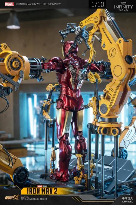 Iron Man Mk4 and Suit-Up Gantry Action Figure by ZD Toys