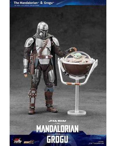 ZD Toys Star Wars The Mandalorian And Grogu 1:10 Scale Action Figures (code 1967)