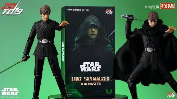 Star Wars 1/10 Luke Skywalker Jedi Master Action Figure by ZD Toys