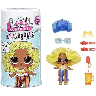 L.O.L. Surprise! Hairgoals Series 2 with 15 Surprises Including Real Hair Fashion Doll