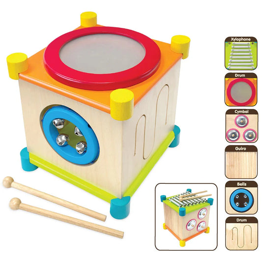 Melody Cube| Made of rubber wood|