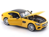 Maisto Mercedes-Benz AMG GT Yellow 1:24 Diecast Model Car with Acrylic Case