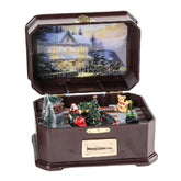 Christmas Music Box with  rotating train