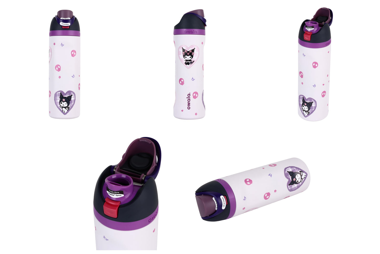 Owala FreeSip 24 oz 710 ml Stylish Kids Water Bottle with Insulated Leakproof Build