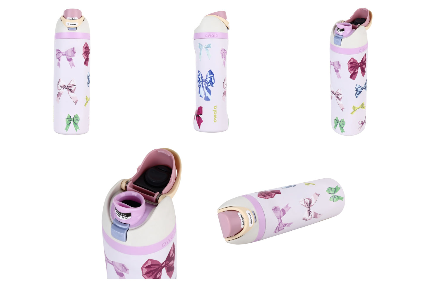 Owala FreeSip 24 oz 710 ml Stylish Kids Water Bottle with Insulated Leakproof Build