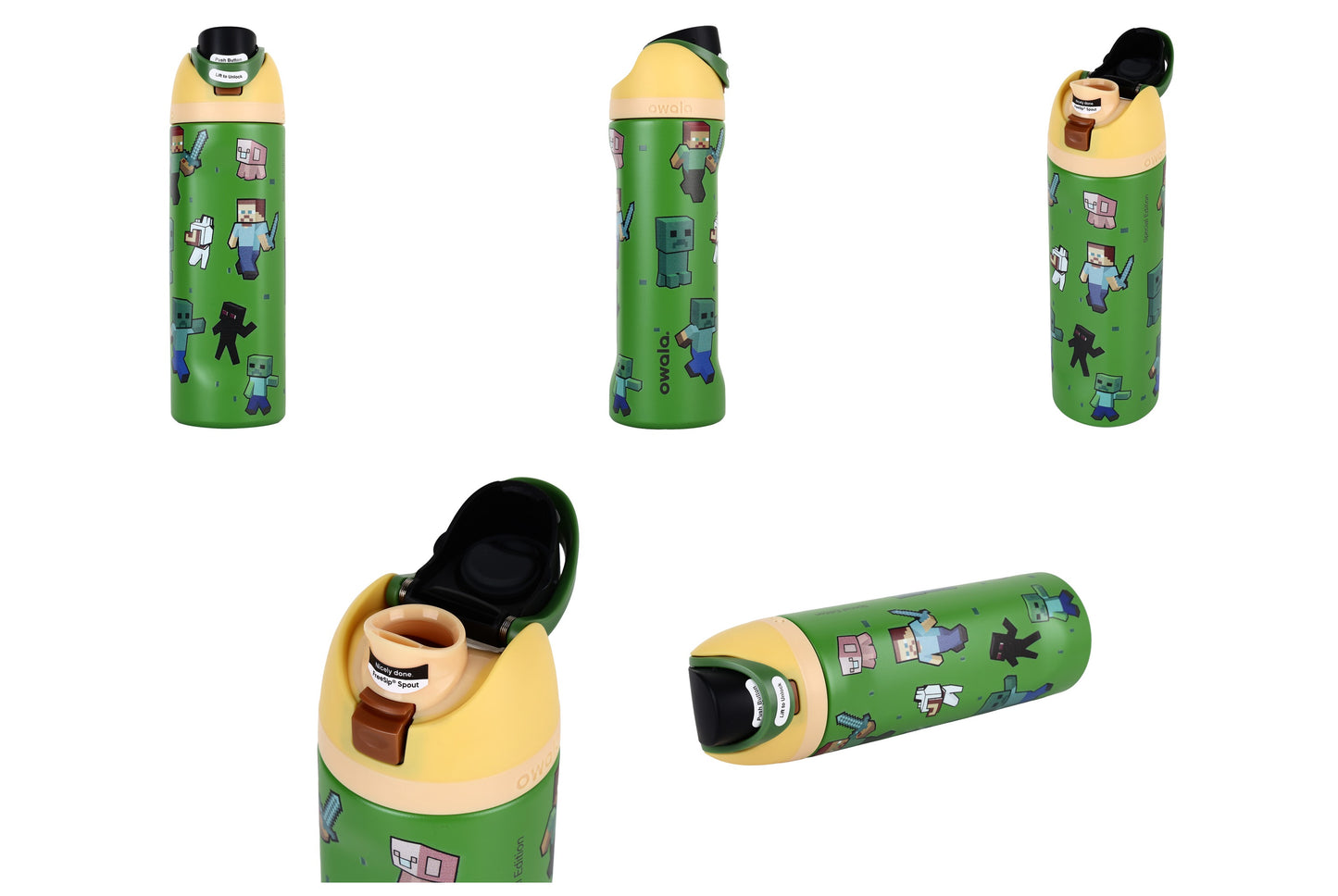 Owala FreeSip 24 oz 710 ml Stylish Kids Water Bottle with Insulated Leakproof Build