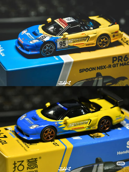 1:64 Pop Race Spoon NSX-R GT Macau GP Diecast Car PR64-414 Model
