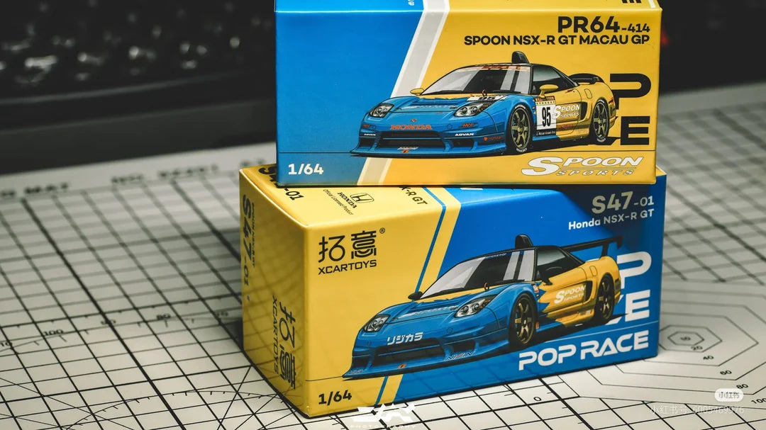 1:64 Pop Race Spoon NSX-R GT Macau GP Diecast Car PR64-414 Model