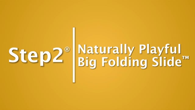 Step2 Naturally Playful Big Folding Slide | Indoor And Outdoor Slide | Foldable