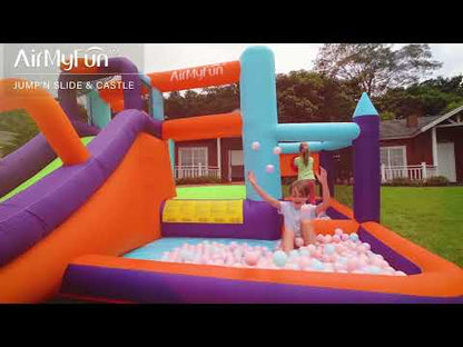All-in-One Kids Bouncy Castle with Slide, Ball Pool & Games – Inflatable Jump House for Indoor & Outdoor Fun
