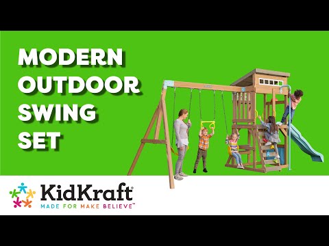 KIDKRAFT Modern Outdoor Swing Set