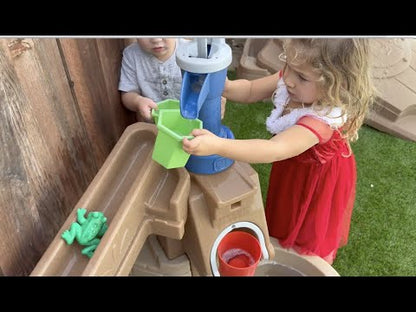 Step2 Pump & Splash Discovery Pond Water Table Outdoor Water Toy With Water Pump, Brown