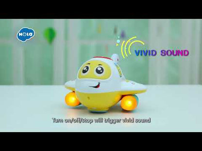 Hola Bump 'N Go Crawling Airplane Toy ,  Early Learning Educational Toys