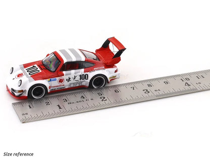 Porsche 911 (964) RWB No. 100 1:64 Scale BSC Diecast Model Car – Collectible Miniature