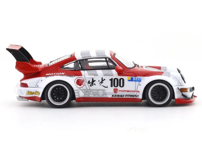 Porsche 911 (964) RWB No. 100 1:64 Scale BSC Diecast Model Car – Collectible Miniature