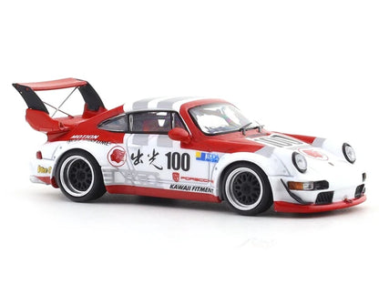 Porsche 911 (964) RWB No. 100 1:64 Scale BSC Diecast Model Car – Collectible Miniature