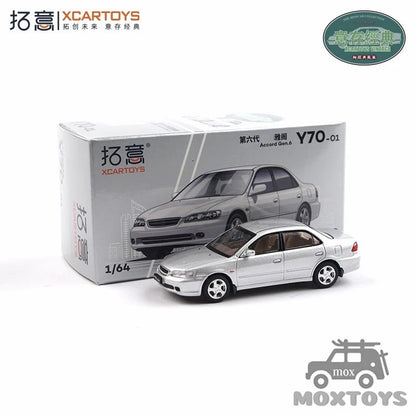 1:64 Xcartoys Gen.6 Honda Accord Silver Diecast Model Car Y70-01