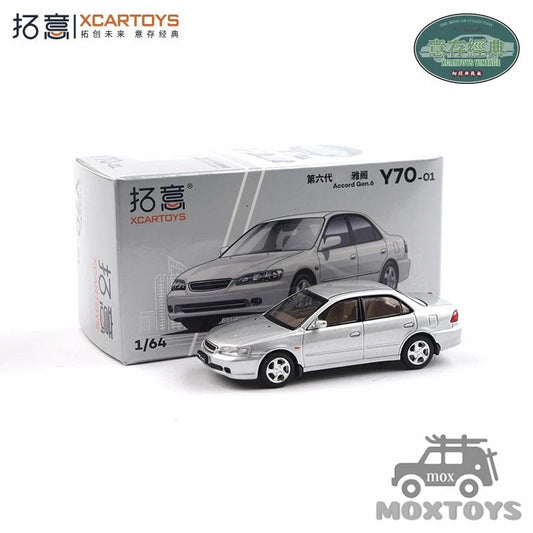 1:64 Xcartoys Gen.6 Honda Accord Silver Diecast Model Car Y70-01