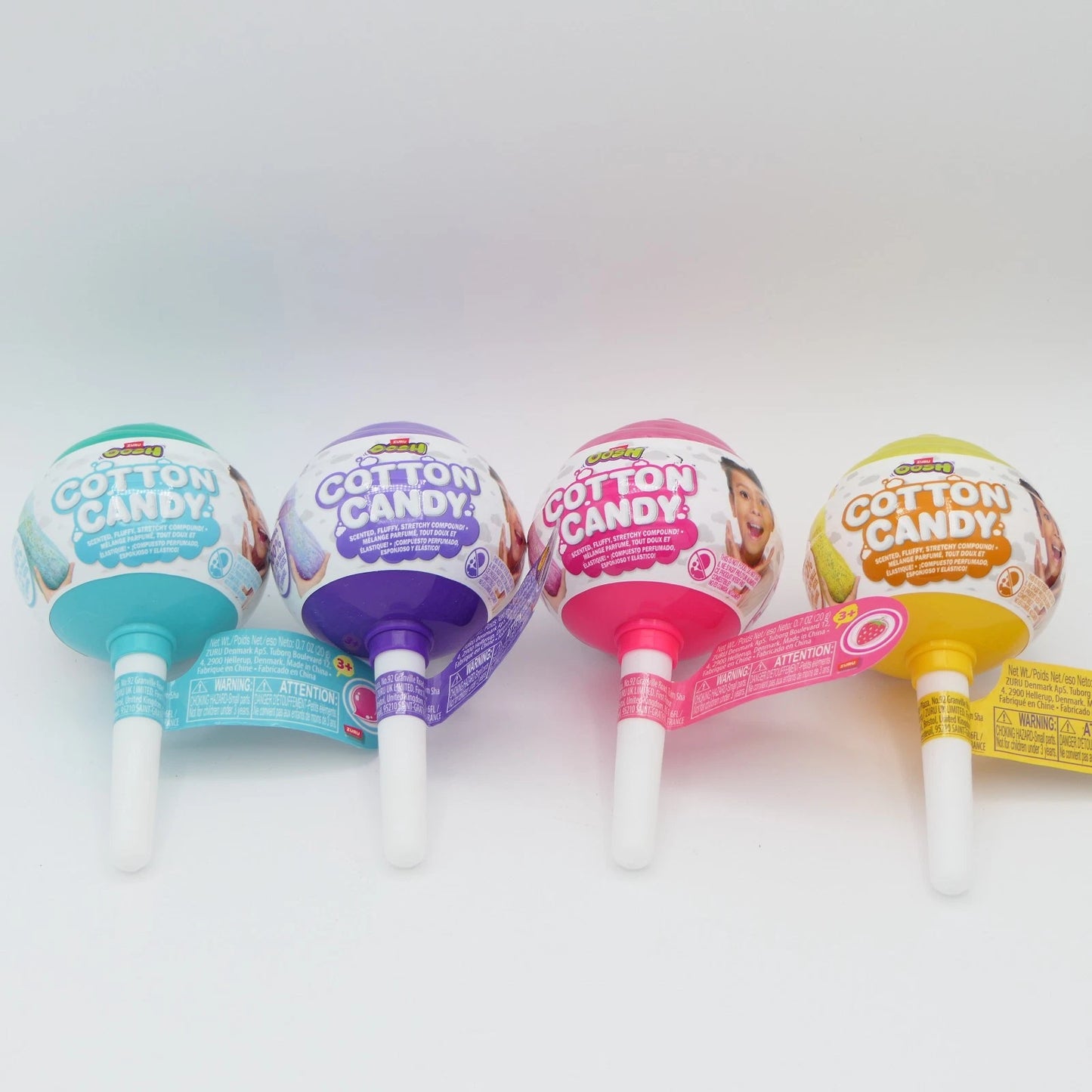 ZURU Oosh Oosh Slime Oosh Cotton Candy Cuties Scented, Squishy, Stretchy Slime With Collectible Cutie Slow Rise Toy