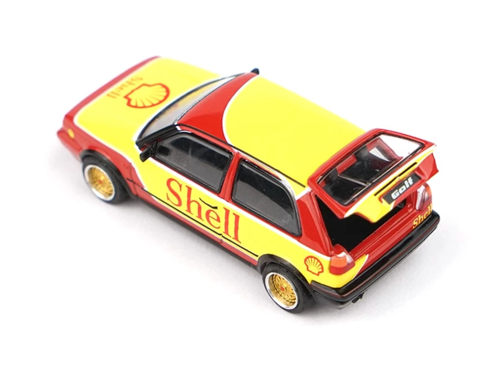 1:64 Poprace Shell VW Golf GTI MKII Sports Model Diecast Metal Car S3-03