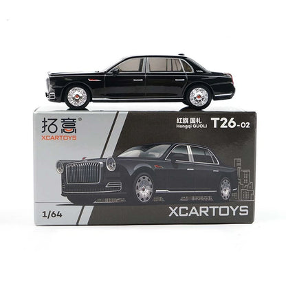 XCARTOYS Hongqi GUOLI Black 1/64 T26-02 Diecast Model Car