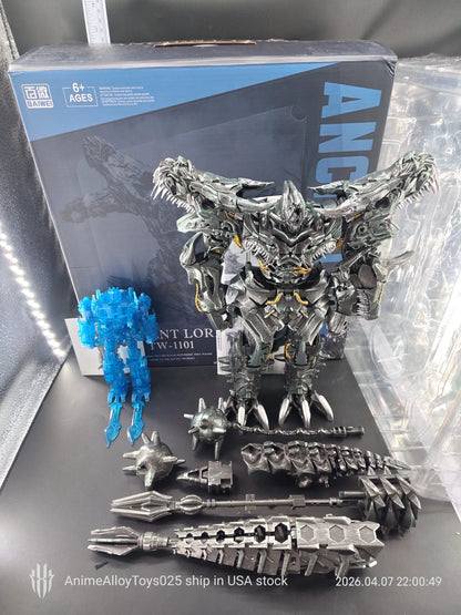 Baiwei TW-1101 Ancient Lord 33 cm Transforming Robot Figure with 17 cm Blue OP Collectible