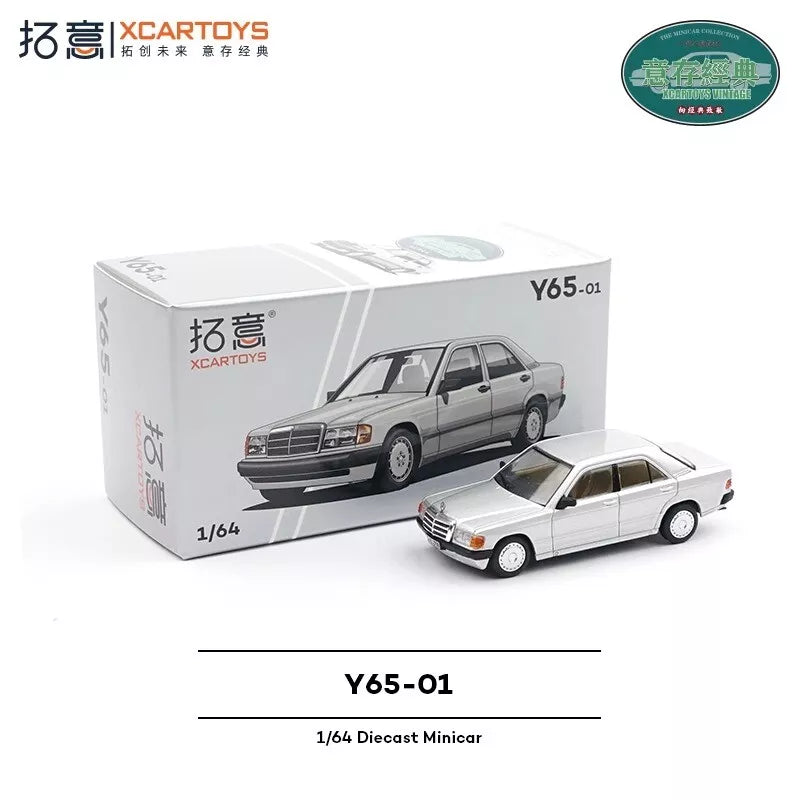 JAN 2025 XCARTOYS 1/64 Mercedes-Benz 190E Silver Y65-01