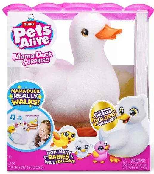 Pets Alive Mama & Baby Surprise Mama Duck & Baby Ducklings Robotic Pet Figure