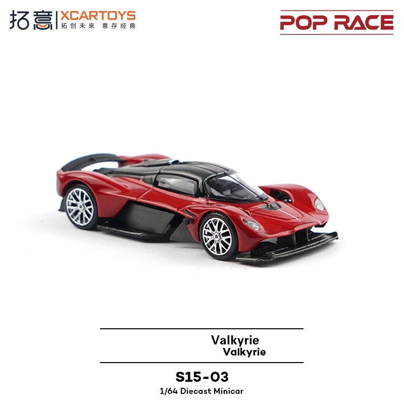 POP RACE 1:64 Valkyrie Red Diecast Model Car S15-03