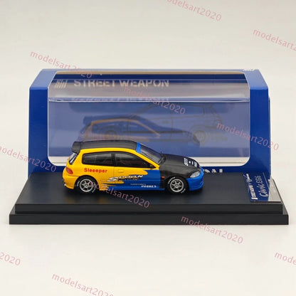 1:64 Street Weapon SW Civic EG6 Spoon Racing Sport Diecast Model Cars